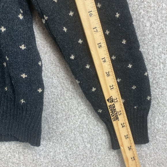 American Eagle fair isle sweater M quarter button Apres ski preppy casual unisex - Picture 3 of 8